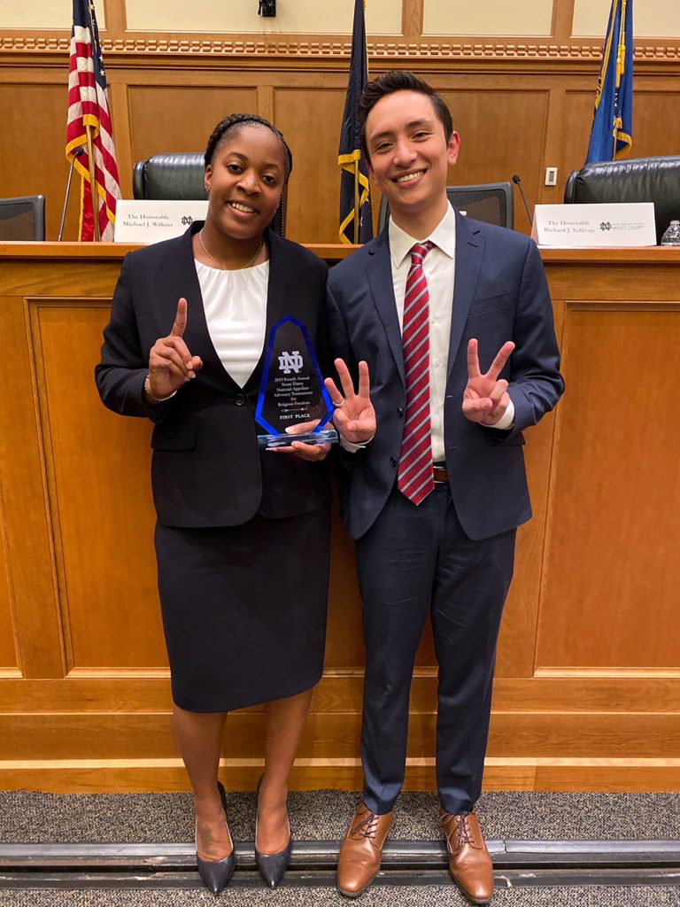 Students Aliyah Davis and Anthony Cruz were named national champions and a second STCL Houston team — composed of students Vincent Bryan and Lacy Trelles — received the semifinalist award.
