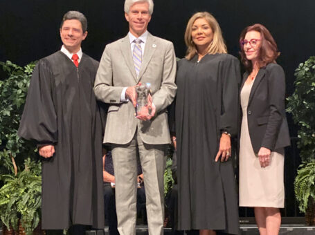 The Texas Access to Justice Commission (ATJ) recently honored South Texas College of Law Houston (STCL Houston) with its annual ATJ Law School Commitment to Service Award.