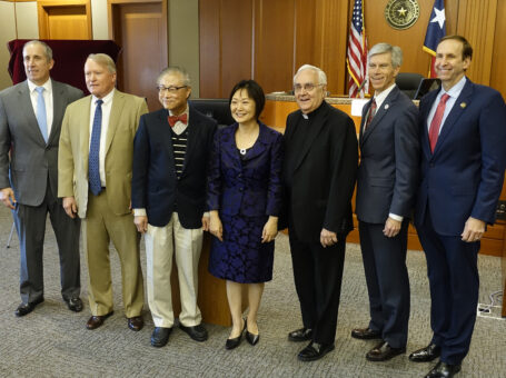 Houstonians Attend Honorary Portrait Unveiling for Judge Theresa W. Chang ’96