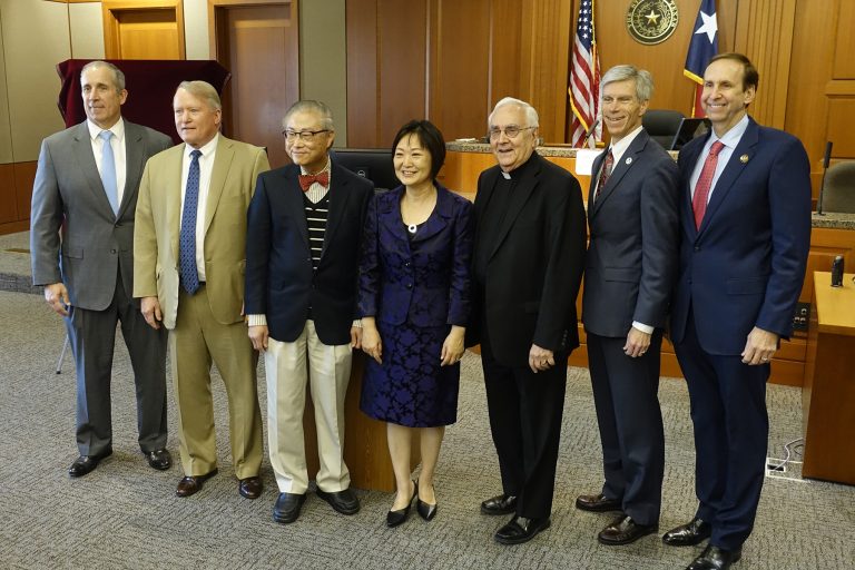 Houstonians Attend Honorary Portrait Unveiling for Judge Theresa W. Chang ’96