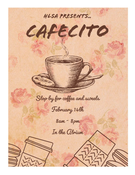 Cafecito - Stop by for free coffee and sweets in the atrium