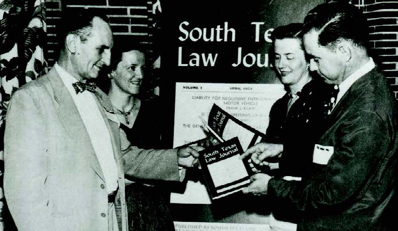 Formed in Fall of 1953, the South Texas Law Journal
