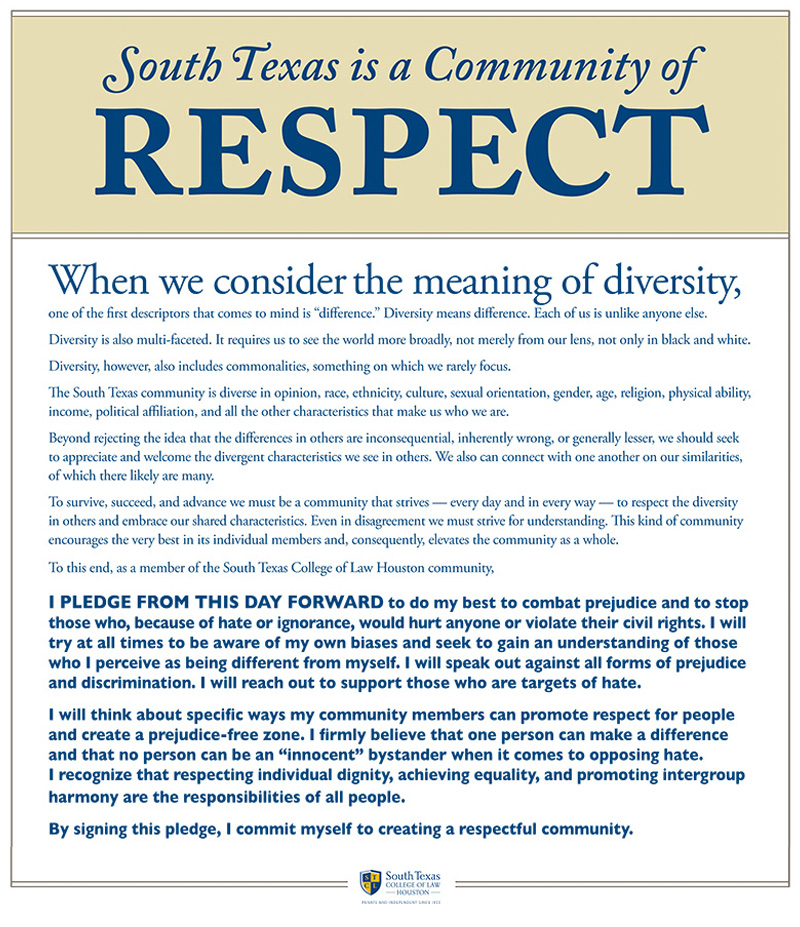 Community of Respect Pledge