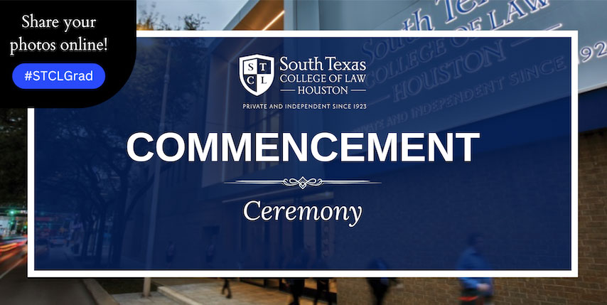 Commencement Ceremony banner
