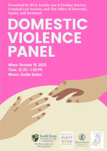 October 16, 2023 Domestic Violence Panel Discussion