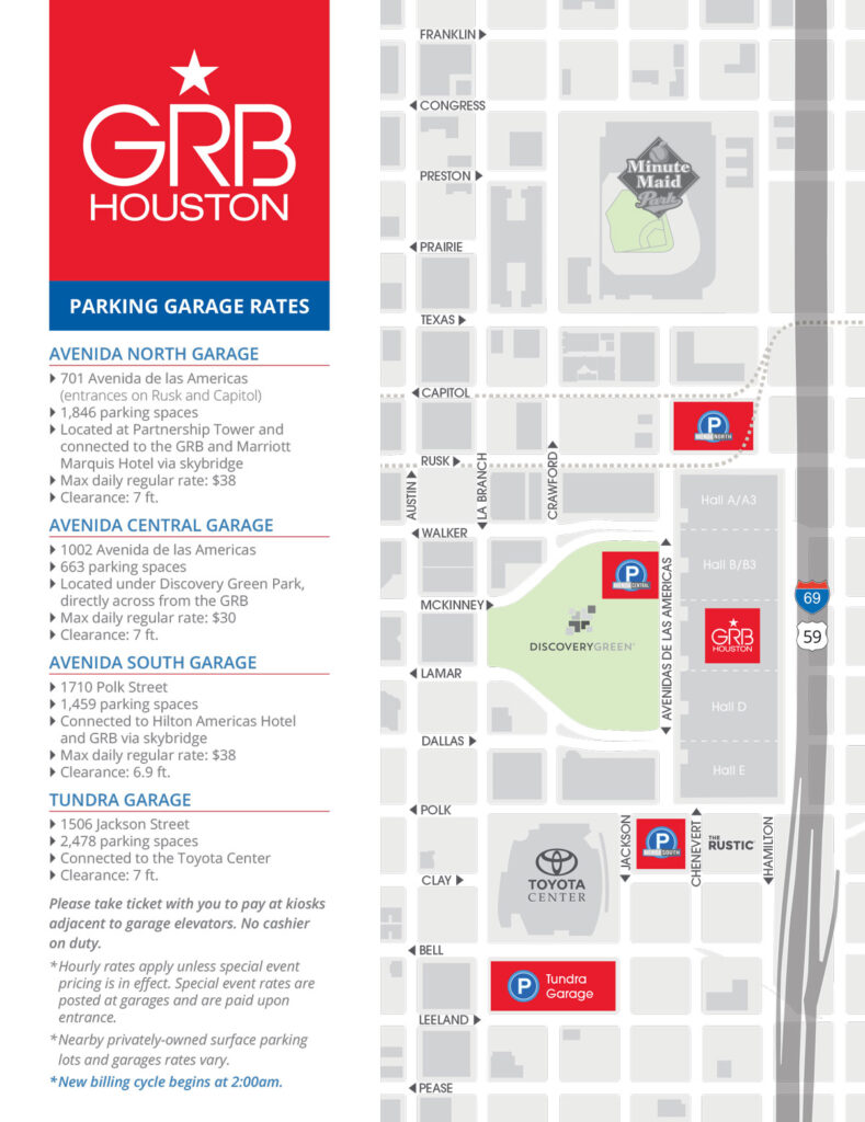 GRB Parking Map and Rates