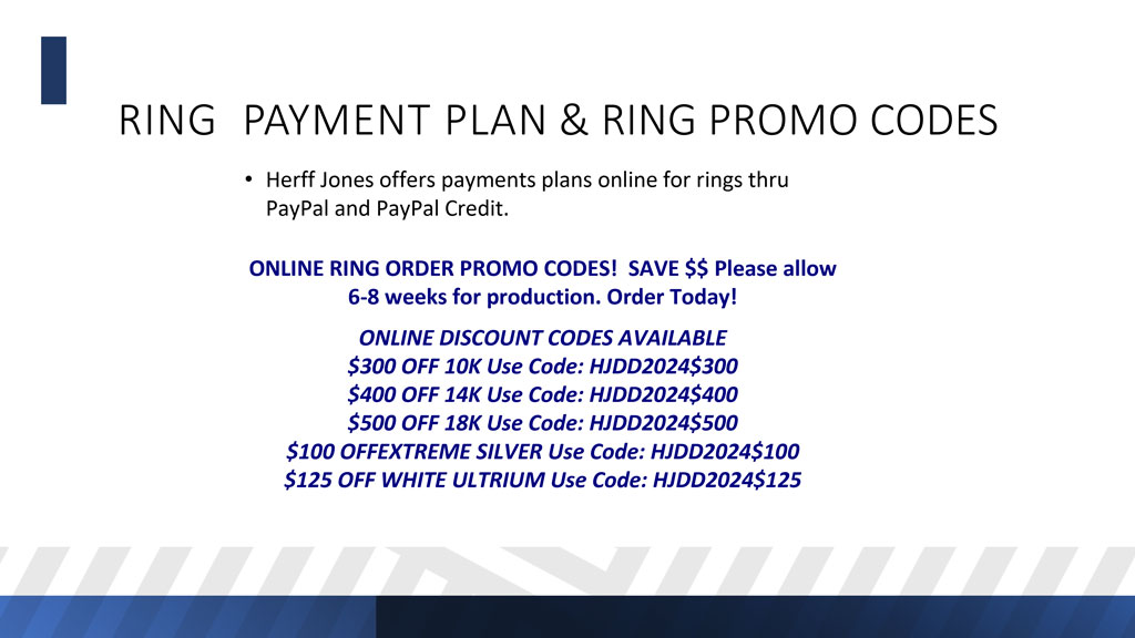 STCL May 2024 Commencement - Ring Payment Plan & Promo Codes